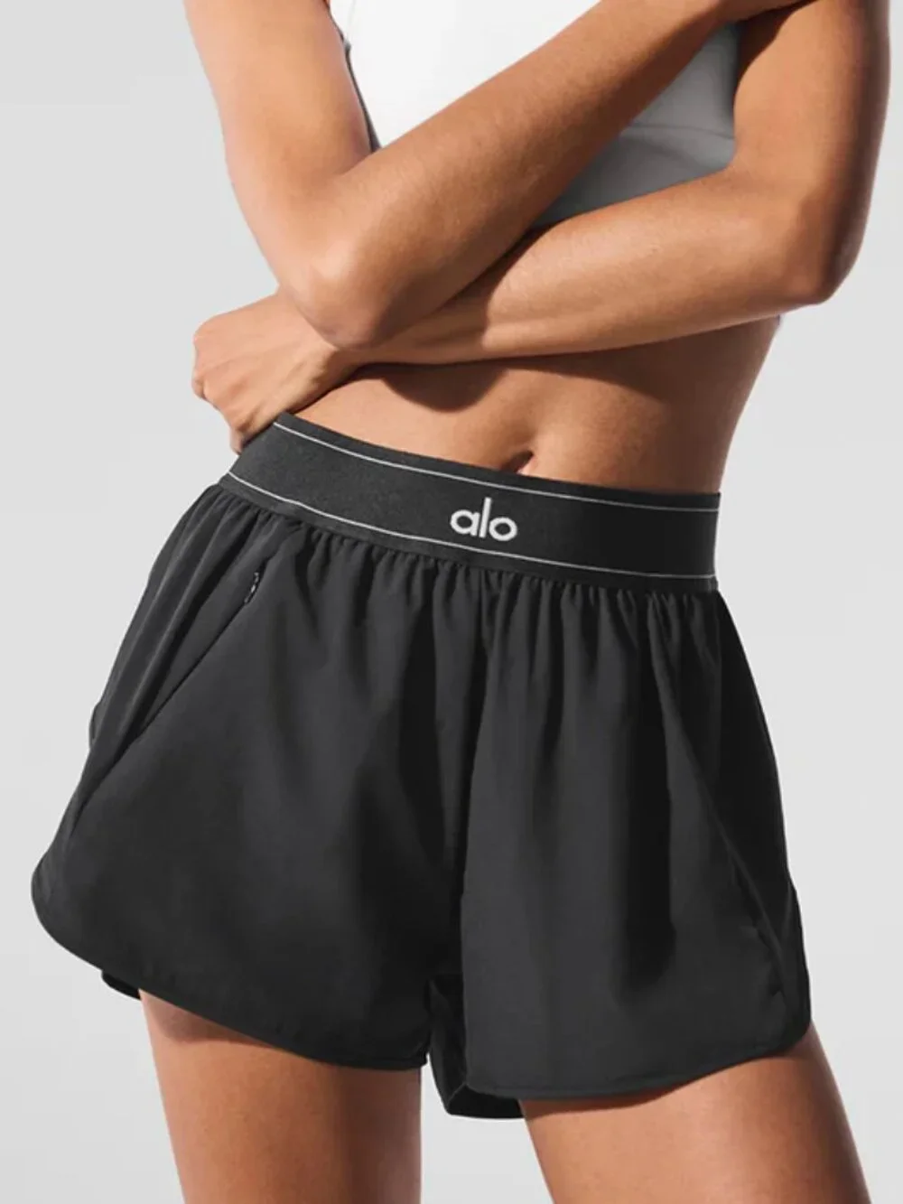 Black ALO Yoga Match Point Shorts 🖤Tennis Running Gym Athletic Shorts - NWT💞